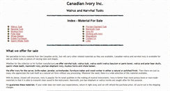 Desktop Screenshot of canadianivory.com